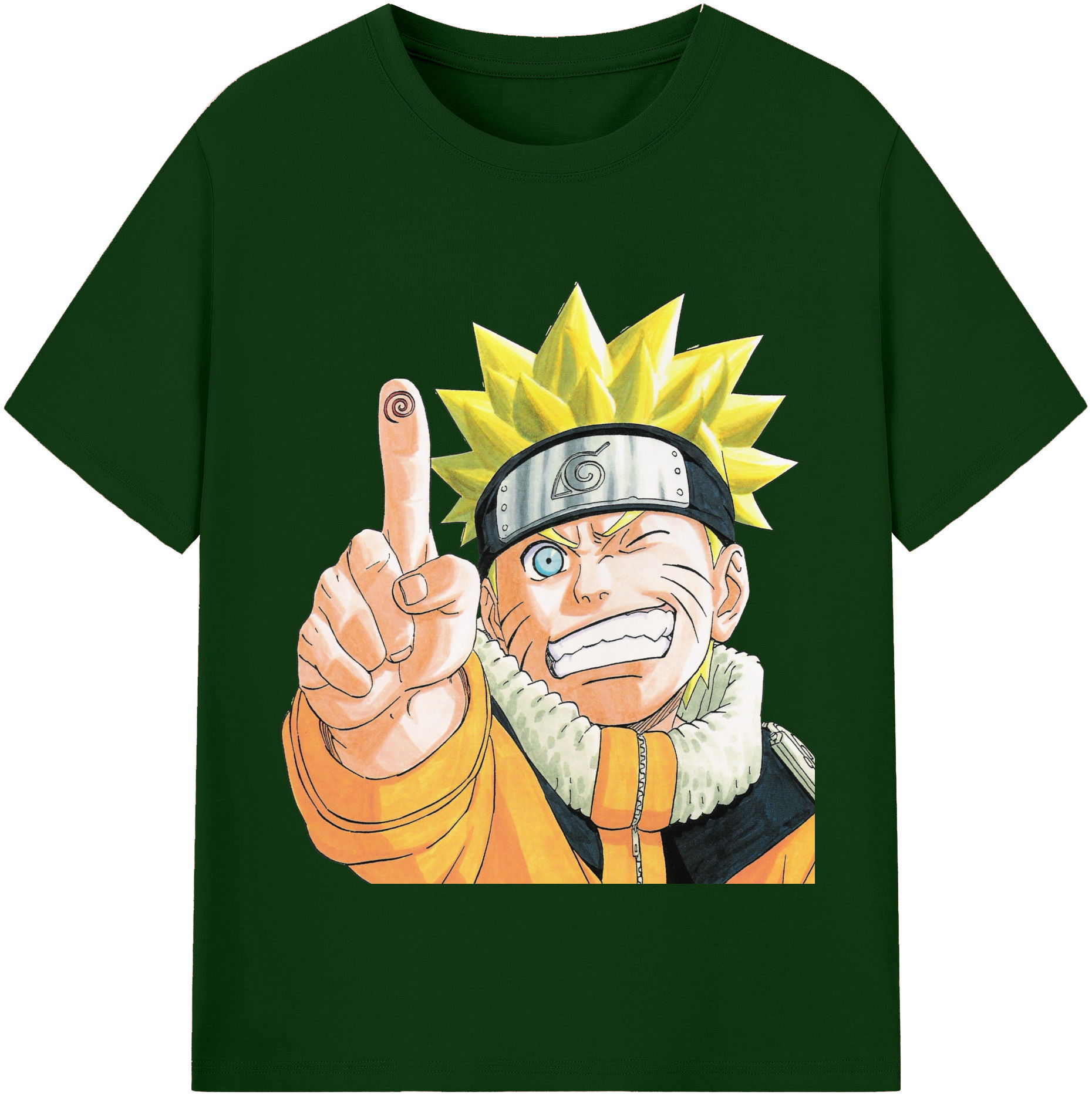 （画像用） NARUTO -ナルト- うずまき ナルト Uzumaki Naruto 綿100％半袖Tシャツ（フロントプリント）